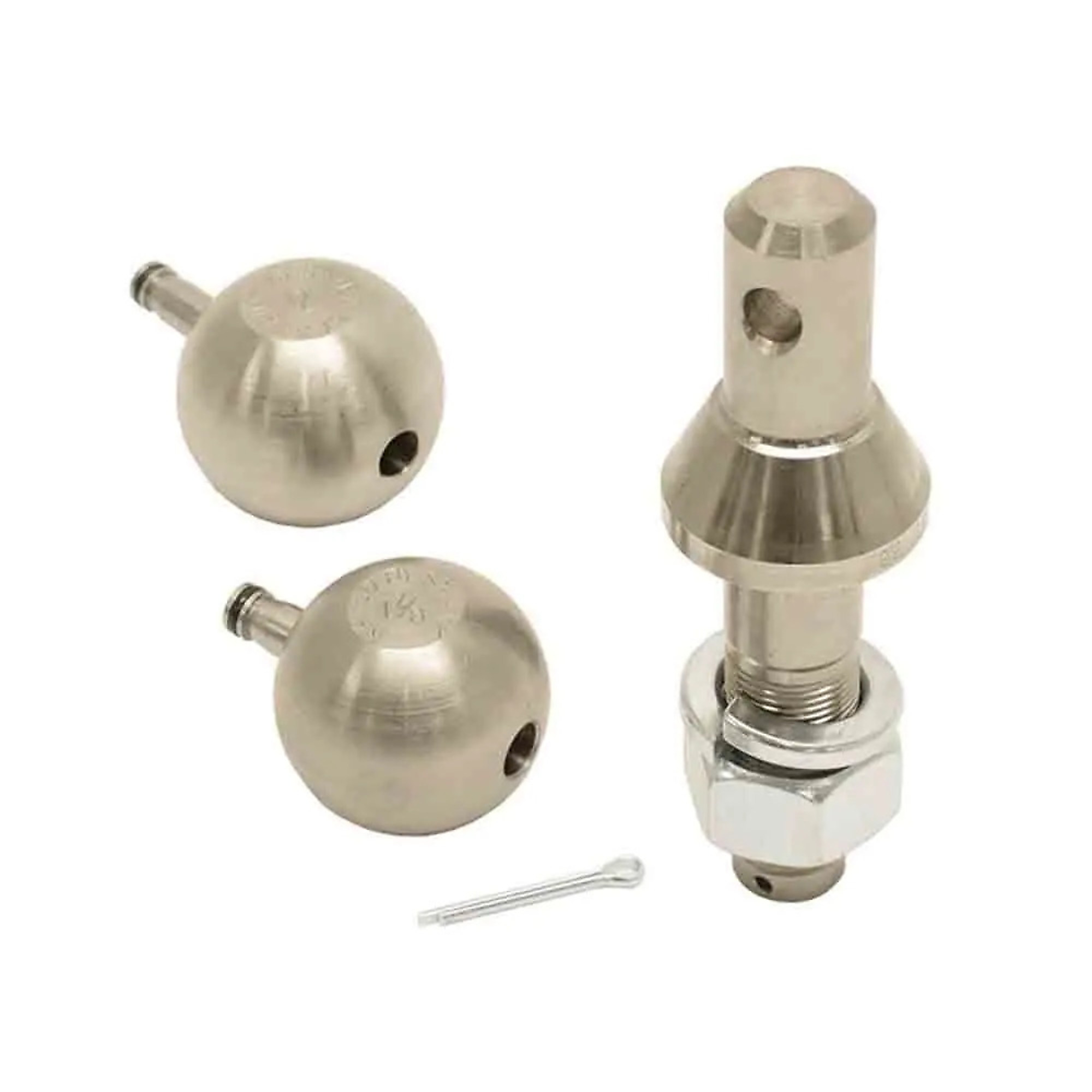 Convert-A-Ball 2-Ball Set — 1-7/8in. & 2in. Balls, 1in. x 3in. Shank, 10,000 lb Capacity, Long Shank, Model# 944-105L